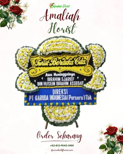 Papan Bunga Duka di Jatiroyom